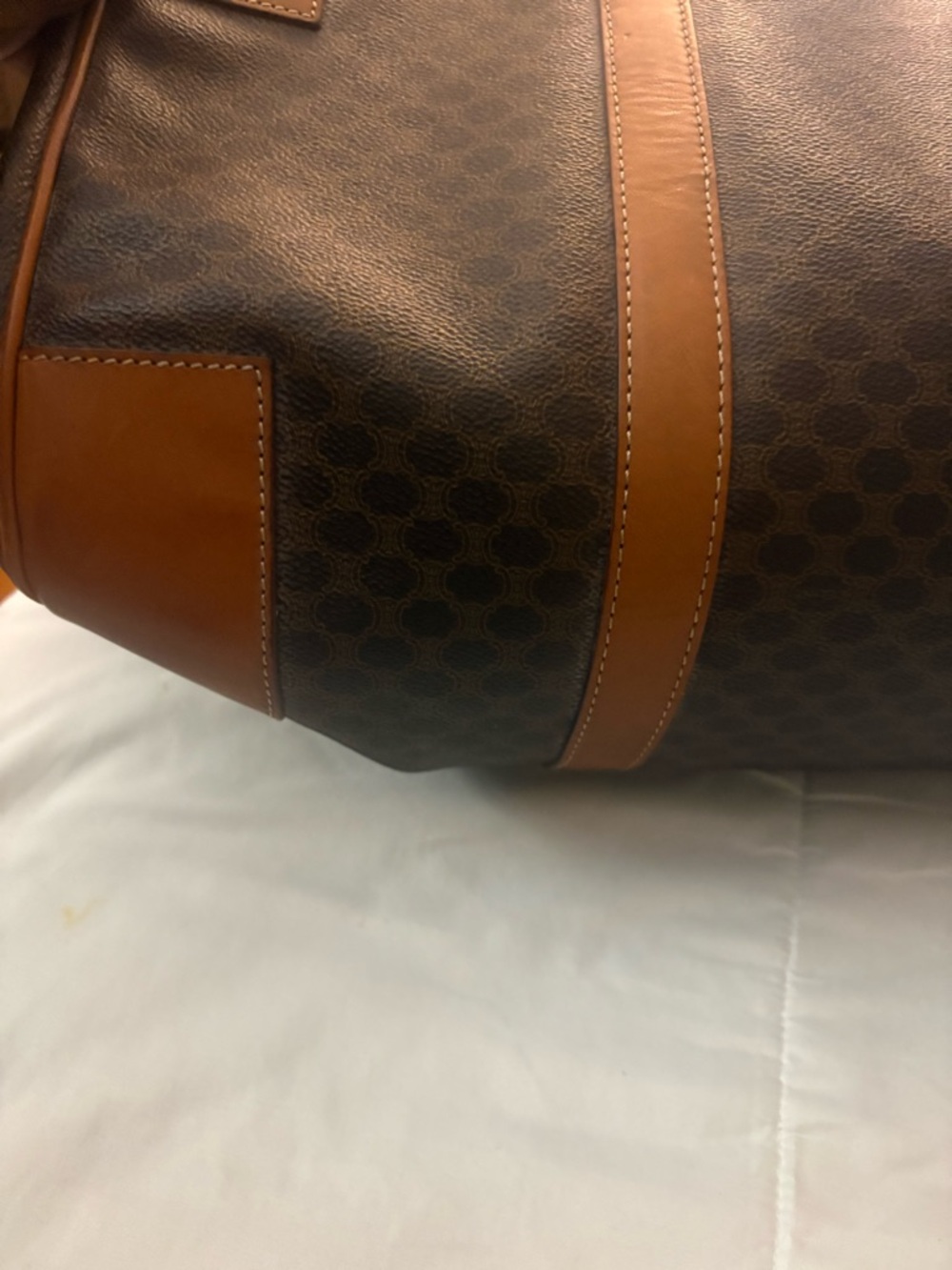 Authentic Celine Macadam Canvas Boston 45 Travel Bag - Picture 5 of 16